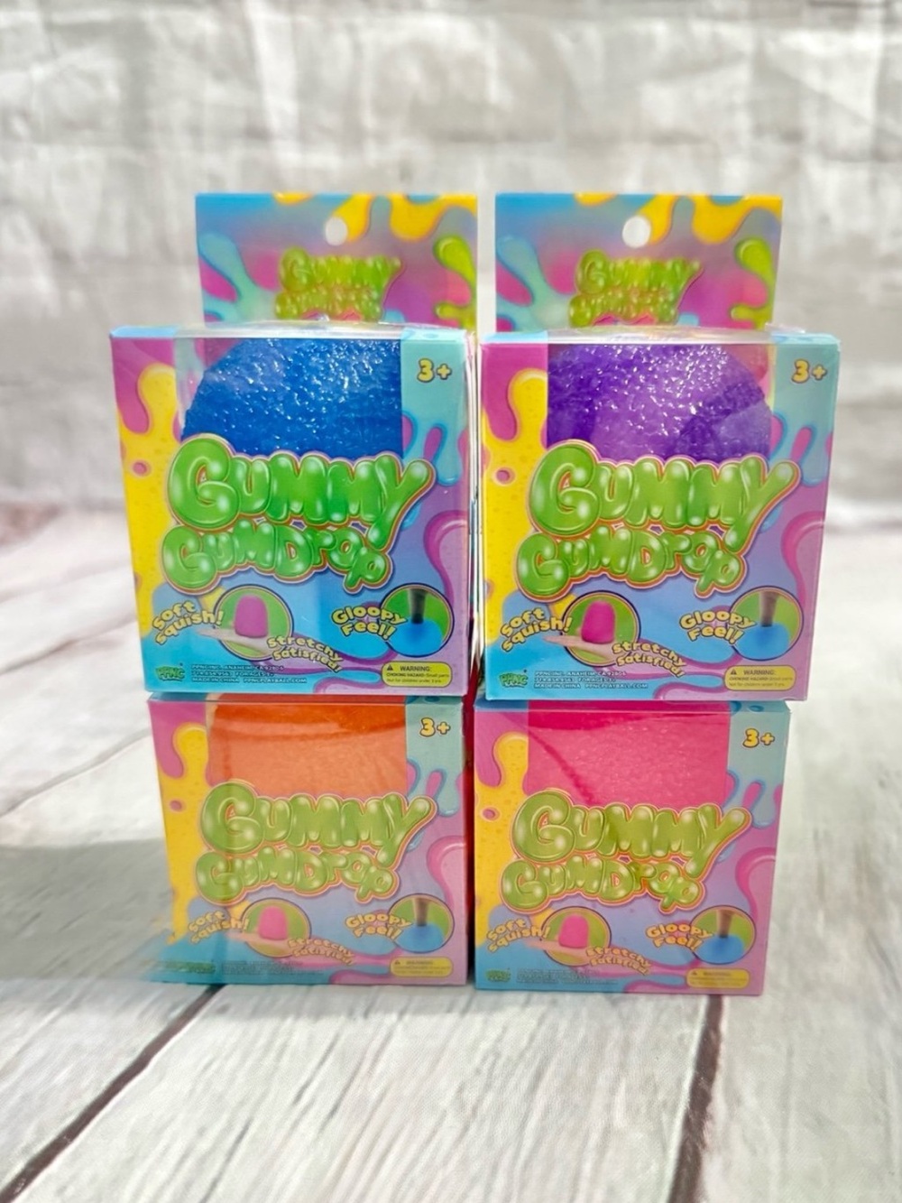 Set of 4 five below gummy gumdrop